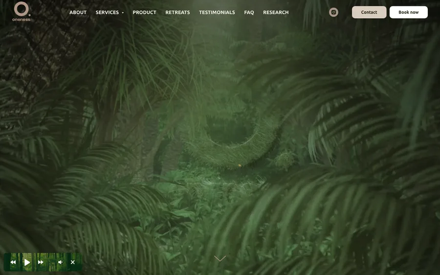 Oneness Psychedelics website